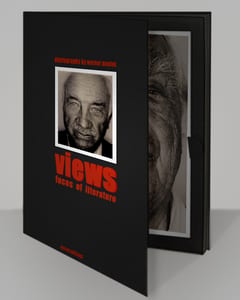 series views faces of literature by werner pawlok, polaroid mismatch