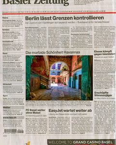 Basler Zeitung cover