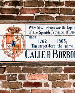Street Sign Bourbon Street