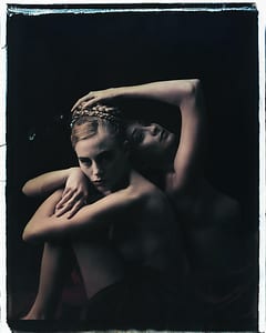 the series photography paintings by werner pawlok, photographed with the large polaroid camera