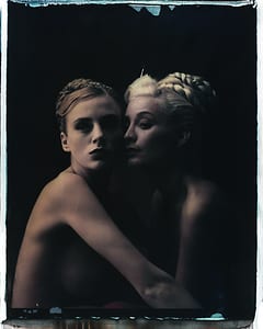 the series photography paintings by werner pawlok, photographed with the large polaroid camera