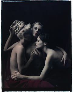 the series photography paintings by werner pawlok, photographed with the large polaroid camera