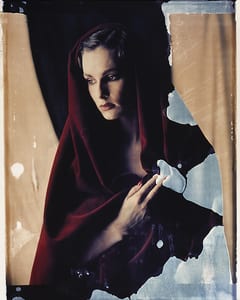 the series photography paintings by werner pawlok, photographed with the large polaroid camera