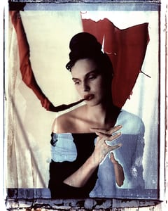 the series photography paintings by werner pawlok, photographed with the large polaroid camera