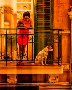 Local on balcony, Palermo