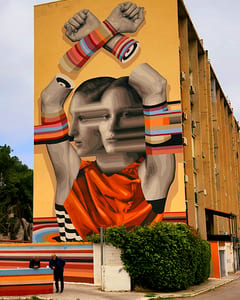 Street Art of architect Vanesa Galdeano and visual artist Aníbal Parada, Palermo