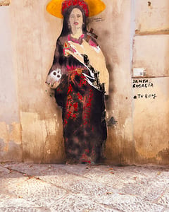 Street Art of Santa Rosalia by TV Boy, Palermo