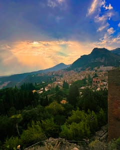 View from Monte Tauro, Taormina