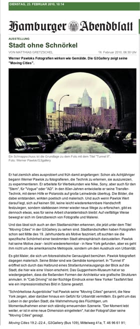 Abendblatt - moving cities