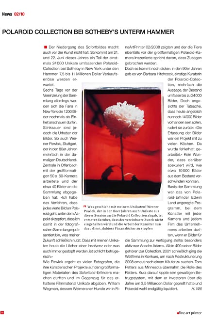 PolaCollection Fine Art Printer
