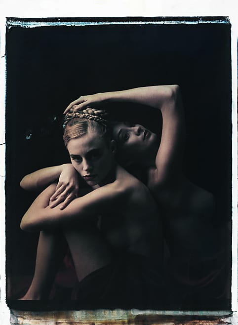 the series photography paintings by werner pawlok, photographed with the large polaroid camera