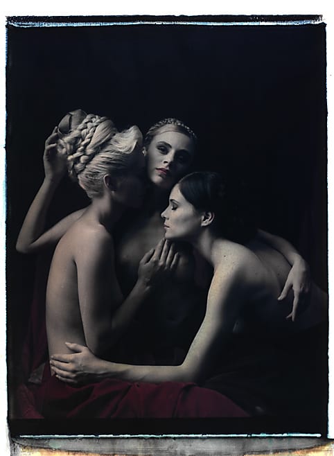 the series photography paintings by werner pawlok, photographed with the large polaroid camera